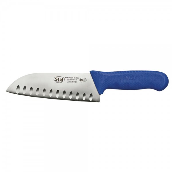 Winco KWP-70U Stal 7 Santoku Knife with Blue Handle Winco KWP-70U Stal 7 Santoku Knife with Blue Handle