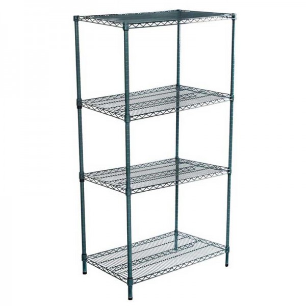 21D x 36L x 74H Green Epoxy Wire Shelving Kit, 4-Shelf, NSF Listed 21D x 36L x 74H Green Epoxy Wire Shelving Kit, 4-Shelf, NSF Listed