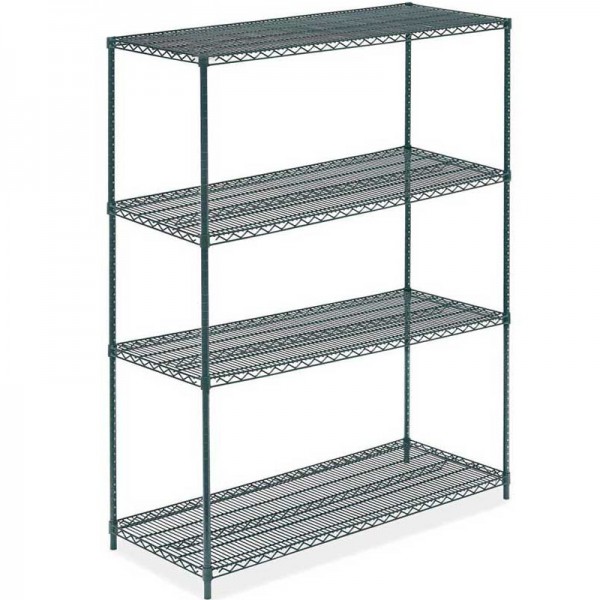 24D x 54L x 64H Green Epoxy Wire Shelving Kit, 4-Shelf, NSF Listed 24D x 54L x 64H Green Epoxy Wire Shelving Kit, 4-Shelf, NSF Listed