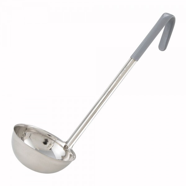 Winco LDC-12 12 oz Grey Handle Ladle Winco LDC-12 12 oz Grey Handle Ladle