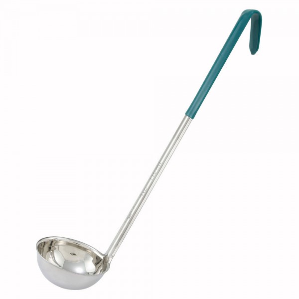 Winco LDC-4 4 oz Ladle with Green Handle Winco LDC-4 4 oz Ladle with Green Handle