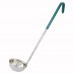 Winco LDC-4 4 oz Ladle with Green Handle Winco LDC-4 4 oz Ladle with Green Handle