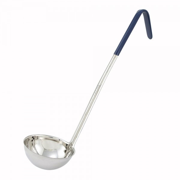 Winco LDC-8 8 oz Ladle with Blue Handle Winco LDC-8 8 oz Ladle with Blue Handle