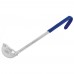 Winco LDCN-2 2 oz Prime One-Piece Stainless Steel Ladle with Blue Handle Winco LDCN-2 2 oz Prime One-Piece Stainless Steel Ladle with Blue Handle