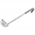 Winco LDCN-4 4 oz Prime One-Piece Stainless Steel Ladle with Gray Handle Winco LDCN-4 4 oz Prime One-Piece Stainless Steel Ladle with Gray Handle