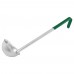 Winco LDCN-6 6 oz.Prime One-Piece Stainless Steel Ladle with Green Handle Winco LDCN-6 6 oz.Prime One-Piece Stainless Steel Ladle with Green Handle