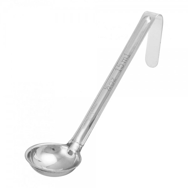 Winco LDI-05SH 0.5 oz One-Piece Stainless Steel Ladle with Short Handle Winco LDI-05SH 0.5 oz One-Piece Stainless Steel Ladle with Short Handle