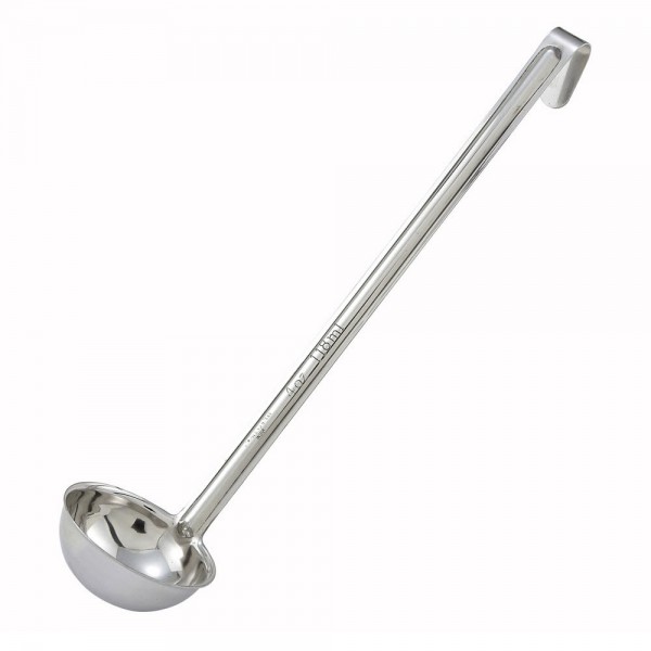 Winco LDI-1 1 oz Stainless Steel 1-Piece Ladle Winco LDI-1 1 oz Stainless Steel 1-Piece Ladle