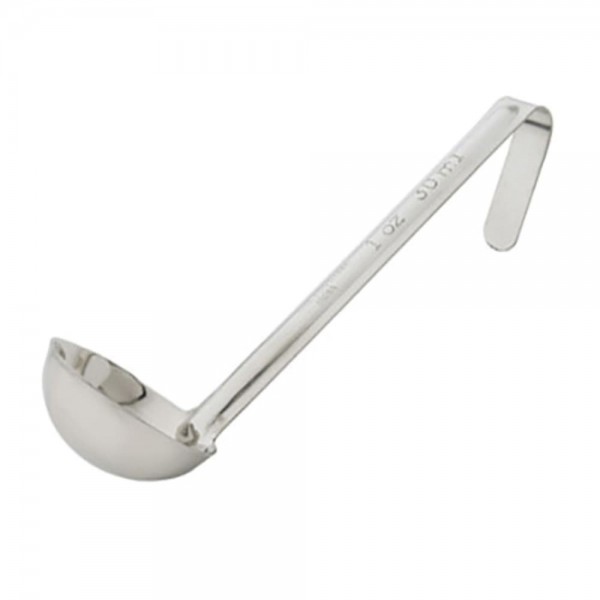 Winco LDI-10SH 1 oz One-Piece Stainless Steel Ladle with Short Handle Winco LDI-10SH 1 oz One-Piece Stainless Steel Ladle with Short Handle