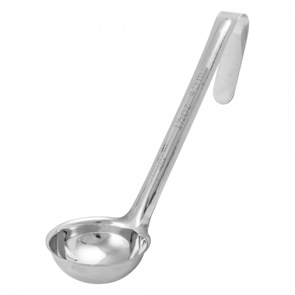 Winco LDI-15SH 1.5 oz One-Piece Stainless Steel Ladle with Short Handle Winco LDI-15SH 1.5 oz One-Piece Stainless Steel Ladle with Short Handle