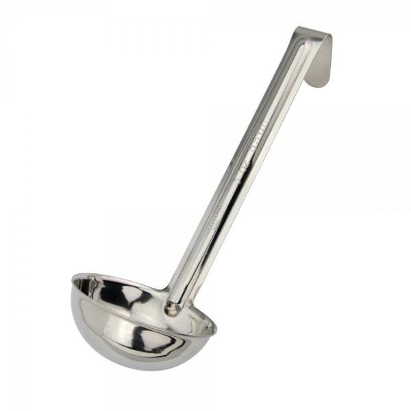 Winco LDI-30SH 3 oz Stainless Steel One-Piece Short Handle Ladle Winco LDI-30SH 3 oz Stainless Steel One-Piece Short Handle Ladle