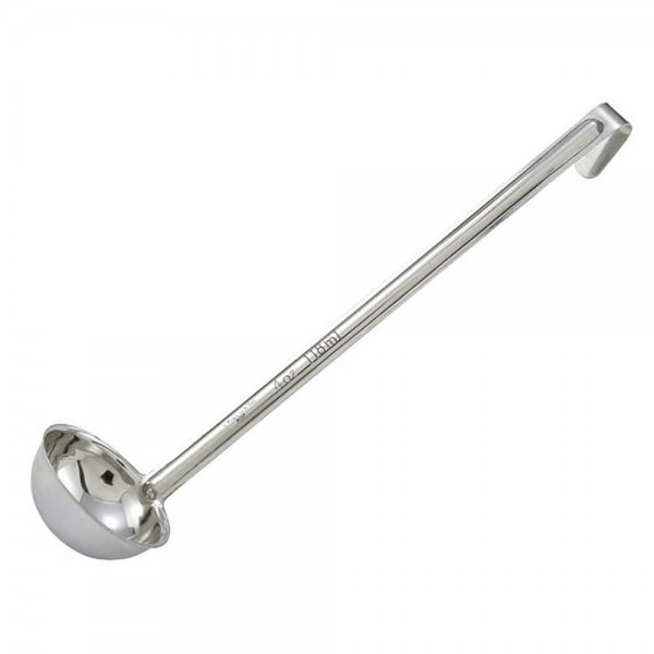 Winco LDI-8 8 oz Stainless Steel 1-Piece Ladle Winco LDI-8 8 oz Stainless Steel 1-Piece Ladle