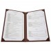 Winco LMD-814BN Brown Leatherette Two Panel Menu Cover, 8-1/2 x 14 Winco LMD-814BN Brown Leatherette Two Panel Menu Cover, 8-1/2 x 14