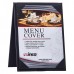 Winco LMTD-57BK Black Leatherette Dual View Table Menu Tent, 5 x 7 Winco LMTD-57BK Black Leatherette Dual View Table Menu Tent, 5 x 7