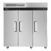 Turbo Air M3R72-3-N 78 M3 Series Reach-In Triple Solid Door Top Mount Refrigerator - 66 Cu. Ft.