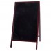 Winco MBAF-4 Full Size A Frame Sidewalk Marker Board Mahogany Finished Pine