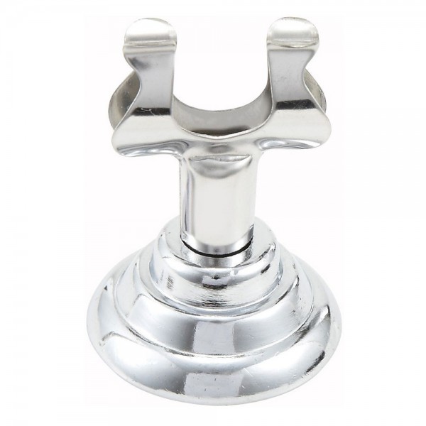 Winco MH-1 Stainless Steel 1-1/2 Harp Clip Menu Holder with Heavy Base Winco MH-1 Stainless Steel 1-1/2 Harp Clip Menu Holder with Heavy Base