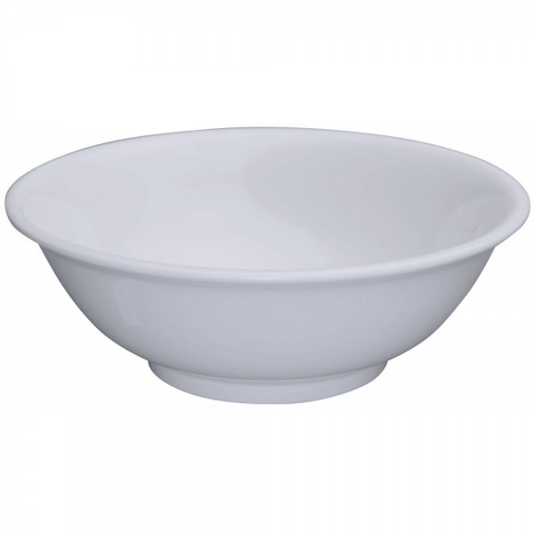 Winco MMB-32W 32 oz. White Melamine Rimless Bowls Winco MMB-32W 32 oz. White Melamine Rimless Bowls