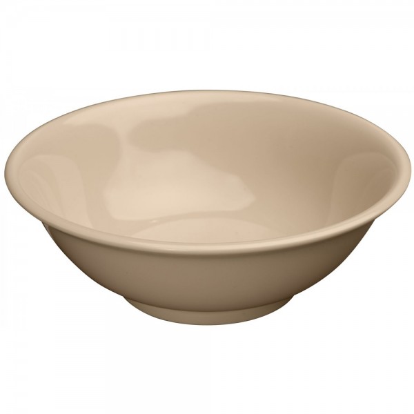 Winco MMB-52 52 oz. Tan Melamine Rimless Bowls Winco MMB-52 52 oz. Tan Melamine Rimless Bowls