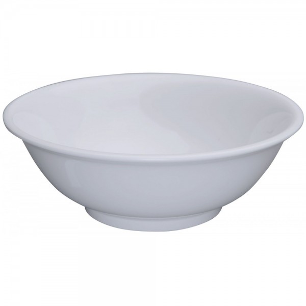 Winco MMB-52W 52 oz. White Melamine Rimless Bowls Winco MMB-52W 52 oz. White Melamine Rimless Bowls
