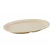 Winco MMPO-138 Tan Oval Melamine Platter, 13 x 8
