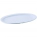 Winco MMPO-138W White Oval Melamine Platter, 13 x 8