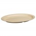 Winco MMPO-139 Tan Melamine Narrow Rim Oval Platter, 13-1/4 x 9-5/8