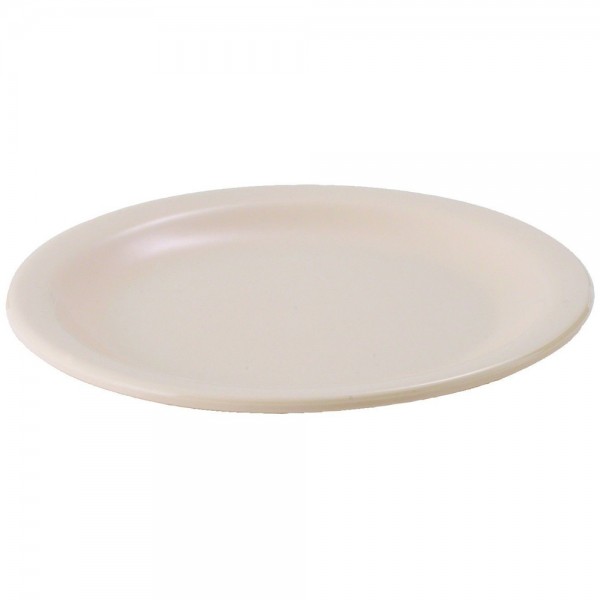 Winco MMPR-5 5-1/2 Tan Melamine Dinner Plates Winco MMPR-5 5-1/2 Tan Melamine Dinner Plates