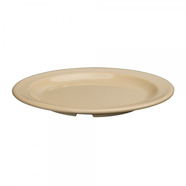 Winco MMPR-7-7 1/4 Tan Melamine Dinner Plates Winco MMPR-7-7 1/4 Tan Melamine Dinner Plates