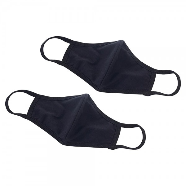 Winco MSK-1KLXL Reusable Black 2-Ply Cotton Face Mask, L/XL, 2 Pack Winco MSK-1KLXL Reusable Black 2-Ply Cotton Face Mask, L/XL, 2 Pack
