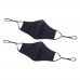 Winco MSK-2KML Reusable and Adjustable Black 2-Ply Cotton Face Mask, M/L, 2 Pack Winco MSK-2KML Reusable and Adjustable Black 2-Ply Cotton Face Mask, M/L, 2 Pack