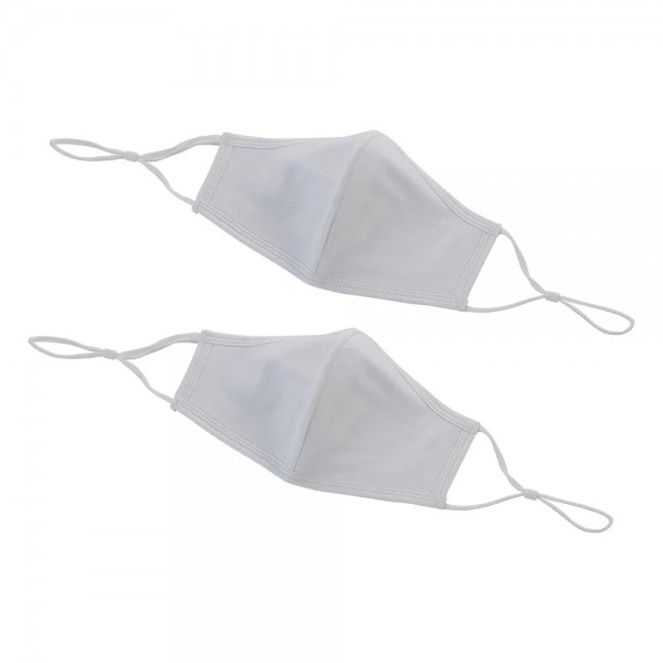 Winco MSK-2WML Reusable and Adjustable White 2-Ply Cotton Face Mask, M/L, 2 Pack Winco MSK-2WML Reusable and Adjustable White 2-Ply Cotton Face Mask, M/L, 2 Pack