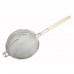 Winco MST-14D 14 Nickel-Plated Reinforced Double Mesh Strainer Winco MST-14D 14 Nickel-Plated Reinforced Double Mesh Strainer