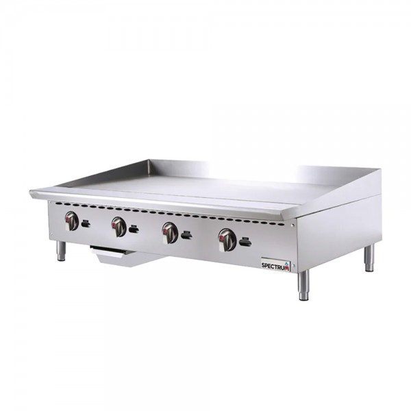 Winco NGGD-48M 48 Spectrum Gas Countertop Griddle 120,000 BTU Winco NGGD-48M 48 Spectrum Gas Countertop Griddle 120,000 BTU