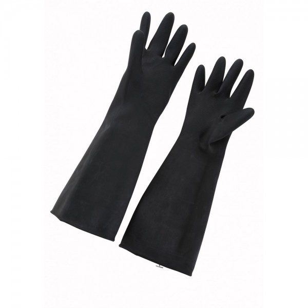 Winco NLG-1018 Black Natural Latex Gloves 18 Long Winco NLG-1018 Black Natural Latex Gloves 18 Long