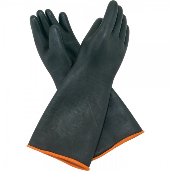 Winco NLGH-18 18 Heavy-Duty Natural Latex Gloves Winco NLGH-18 18 Heavy-Duty Natural Latex Gloves