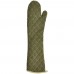 Winco OMF-24 24 Flame-Resistant Green Cotton Oven Mitt