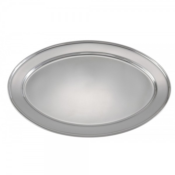 Winco OPL-20 Oval Stainless Steel Platter, 20 Winco OPL-20 Oval Stainless Steel Platter, 20