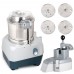 WowPrep PCFP-3B Combination Food Processor with 3 Qt Stainless Steel Bowl, Continuous Feed and 4 Discs - 1HP