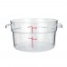 Winco PCRC-2 2 Qt. Clear Round Food Storage Container Winco PCRC-2 2 Qt. Clear Round Food Storage Container