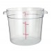 Winco PCRC-6 6 Qt. Clear Round Food Storage Container Winco PCRC-6 6 Qt. Clear Round Food Storage Container