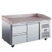 Coldline PDR-60-2D 60 Refrigerated Pizza Prep with Marble Top and Two Drawers