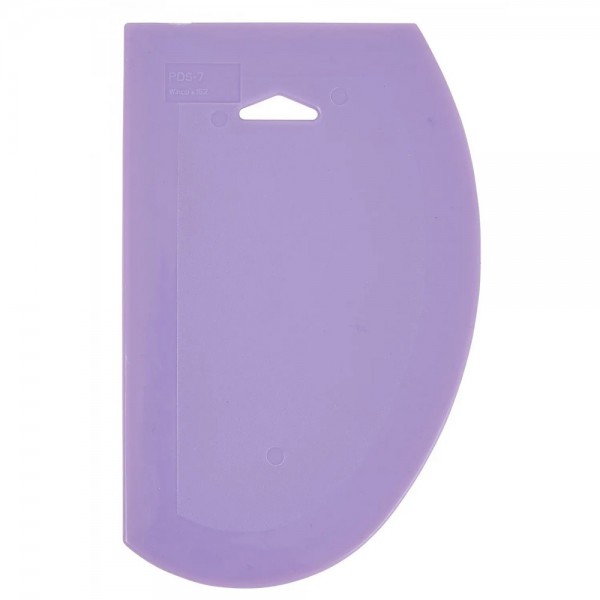 Winco PDS-7P 7-1/2 x 4-3/4 Allergen Free Purple Plastic Dough Scraper Winco PDS-7P 7-1/2 x 4-3/4 Allergen Free Purple Plastic Dough Scraper