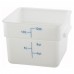 Winco PESC-12 12 Qt. White Square Food Storage Container Winco PESC-12 12 Qt. White Square Food Storage Container