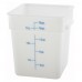 Winco PESC-18 18 Qt. White Square Food Storage Container Winco PESC-18 18 Qt. White Square Food Storage Container