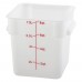 Winco PESC-8 8 Qt. White Square Food Storage Container Winco PESC-8 8 Qt. White Square Food Storage Container