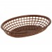 Winco PFB-10B 9-1/2 Brown Premium Oval Fast Food Basket
