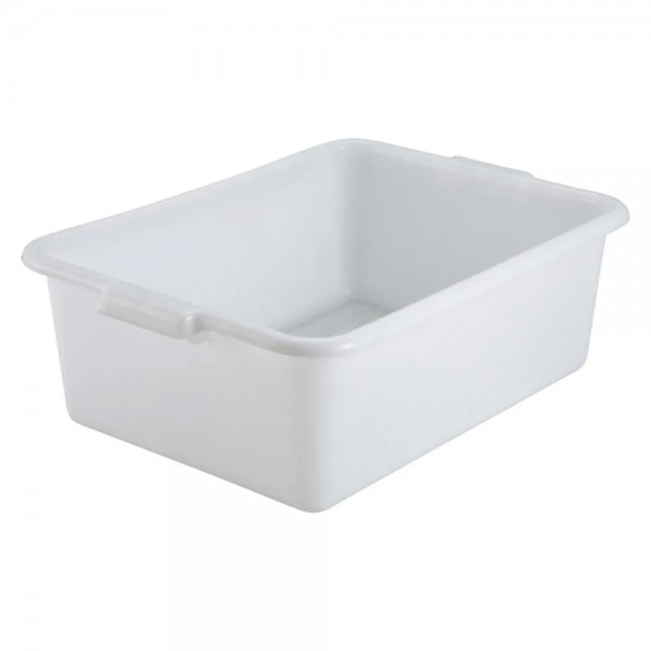 Winco PL-7W 21-1/2 x 15 x 7 White Polypropylene Dish Box Winco PL-7W 21-1/2 x 15 x 7 White Polypropylene Dish Box