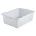Winco PL-7W 21-1/2 x 15 x 7 White Polypropylene Dish Box Winco PL-7W 21-1/2 x 15 x 7 White Polypropylene Dish Box