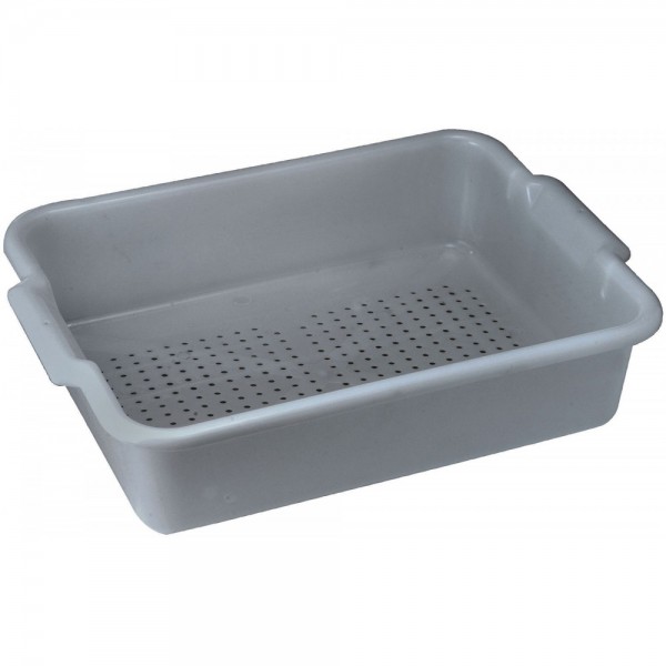 Winco PLP-5G Heavy Weight Gray Perforated Bus Boxes Winco PLP-5G Heavy Weight Gray Perforated Bus Boxes